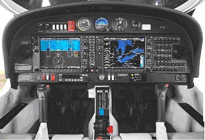 Garmin's G1000 offered in the Twin Star - Diamond Aircraft
